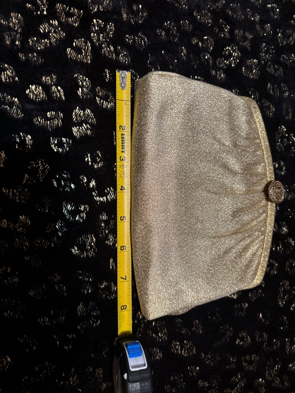 Stunning 1950’s Antique Gold Women’s Clutch Bag Pristine Condition - Picture 9 of 9